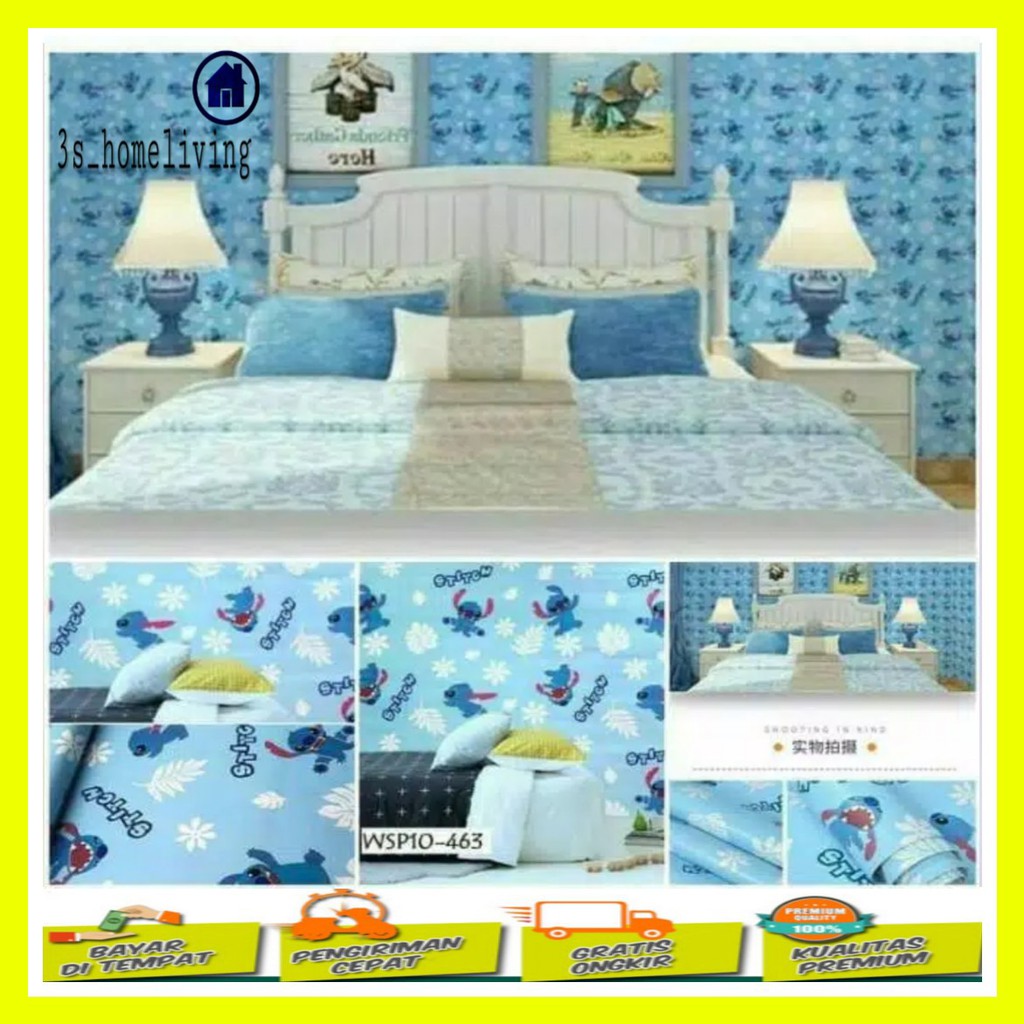 (COD) Wallpaper Dinding Stitch / Wallpaper / Wallpaper Stitch / Wallpaper Karakter 500