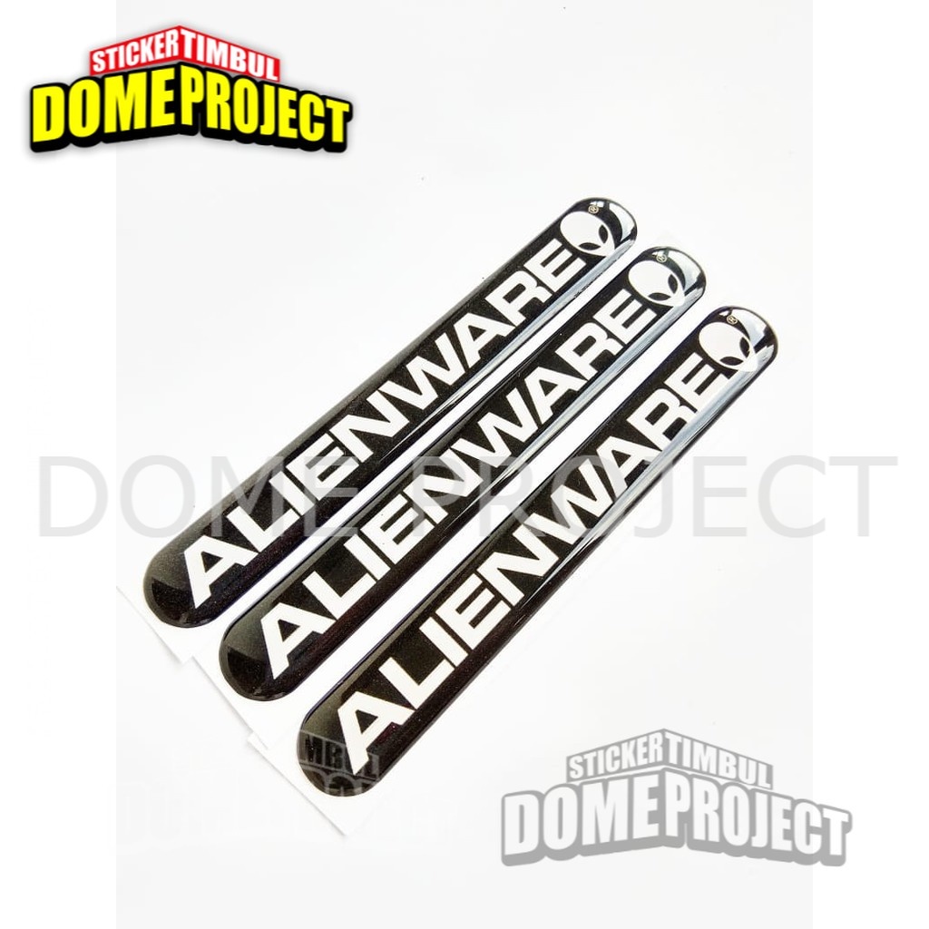 STIKER MOTOR EMBLEM ALIENWARE STIKER RESIN TIMBUL LENTUR STIKER MOTOR