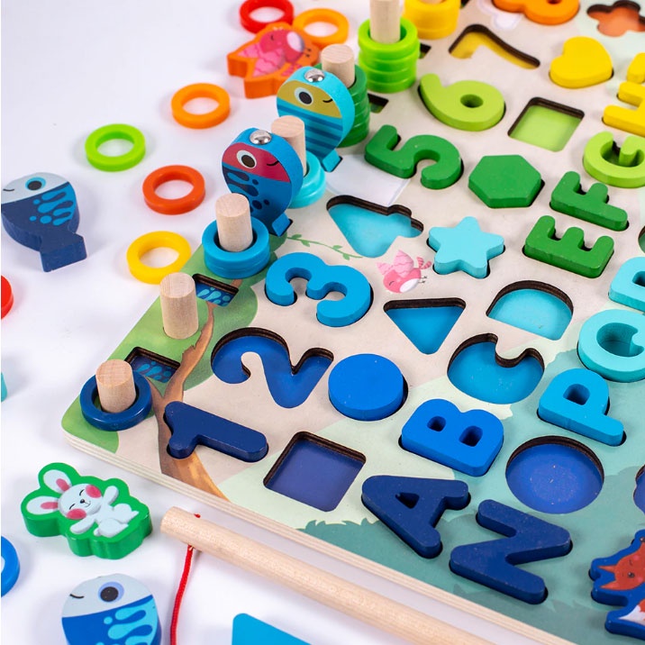 Mainan Edukasi Anak Pencocokan Bentuk Montessori Matching Alphabet