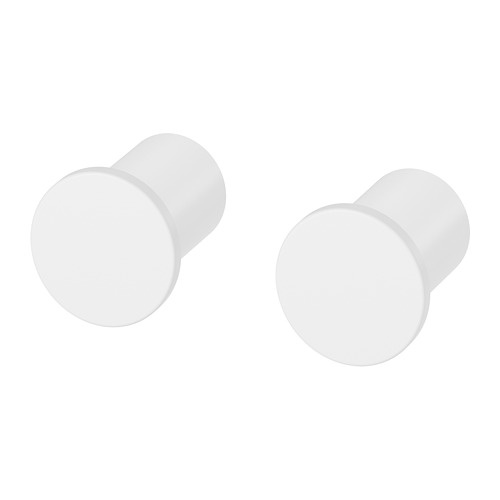 BANGBULA Pengait isi 2 pcs, hitam / putih