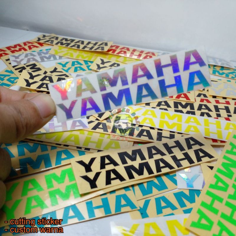 cutting sticker ~ stiker yamaha kecil  stiker  tulisan yamaha