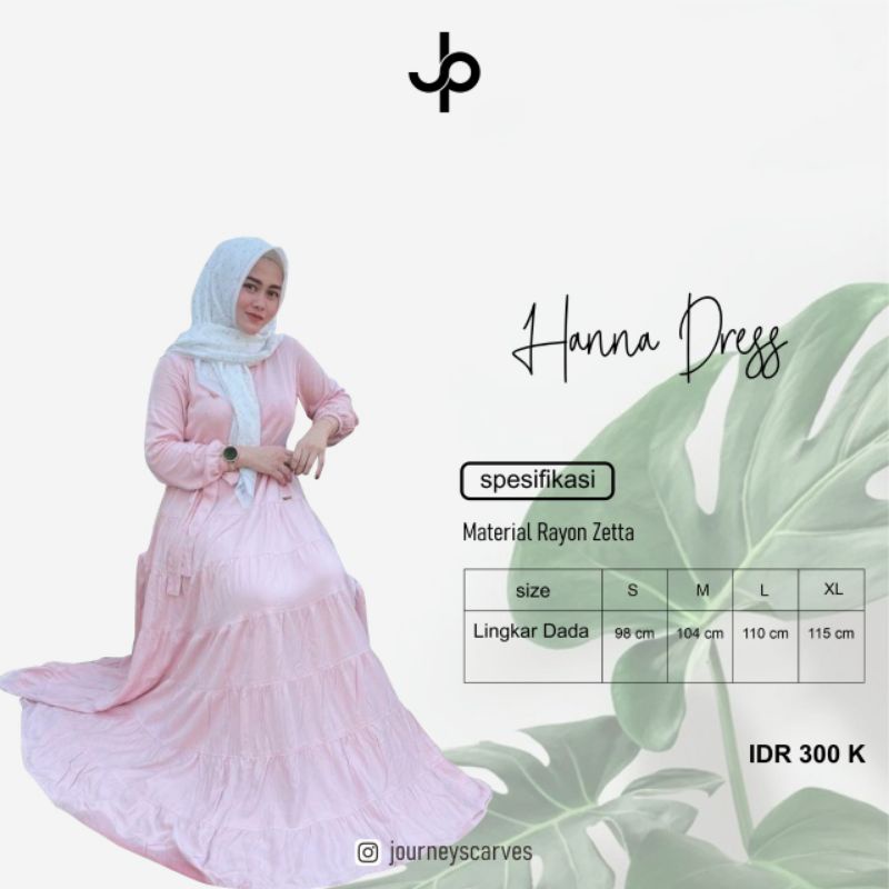 PROMO SPESIAL SEPTEMBER CERIA Hanna Dress Gamis by Journey