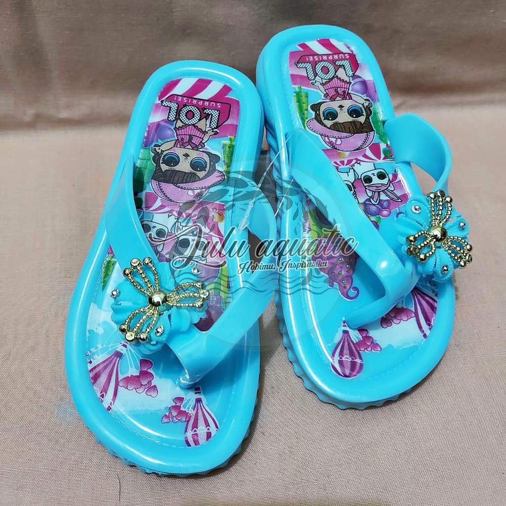 Sandal anak/ Sandal karet/ Sandal jepit karakter LOL - S669