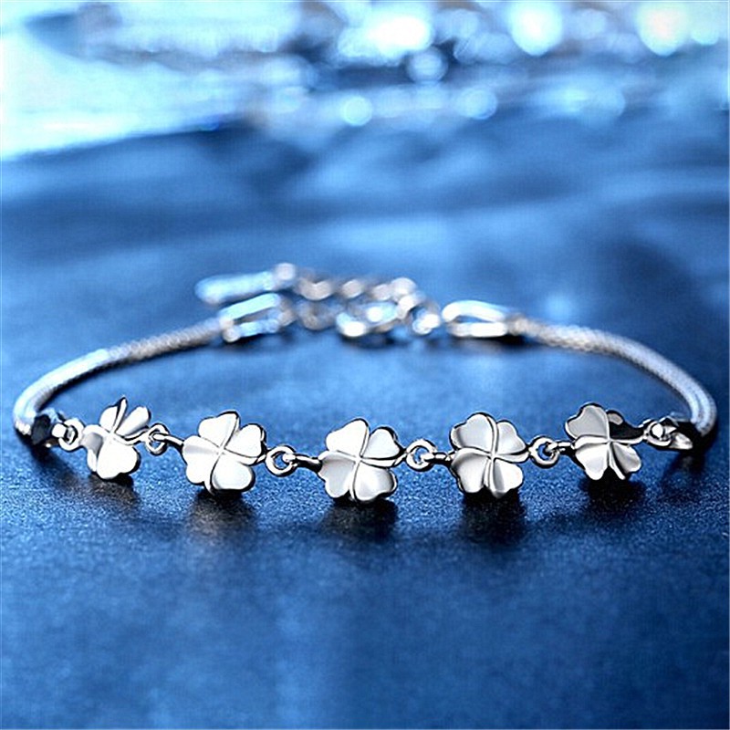 Gelang Perak Asli / Bracelet S925 / Sterling Silver /Wanita Korea Unik bracelet / Charm Gelang pria & Wanita / Gelang Couple / Gelang TitaniumA6-A