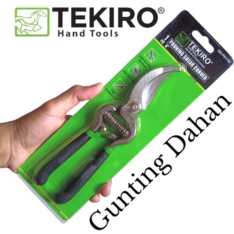 

GUNTING DAHAN TEKIRO 8" UNTUK TANAMAN BUNGA KEMBANG RANTING | KODOK | LURUS