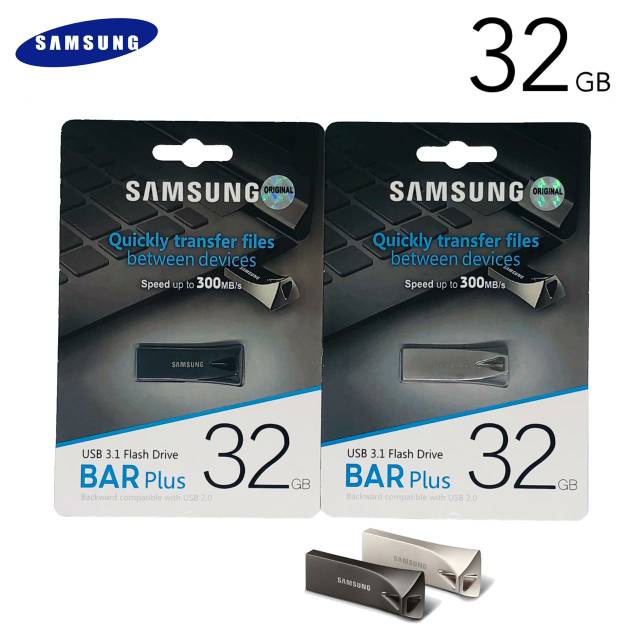 Flashdisk Samsung 32GB BAR Plus 300Mbps Flash Drive USB 3.1