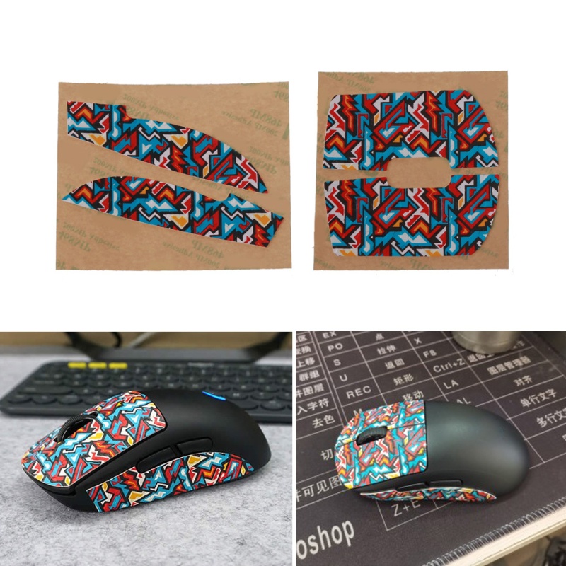 Btsg Stiker Sisi Tape Anti Slip Mouse Warna-Warni Untuk Alas Tikus Pro Wireless