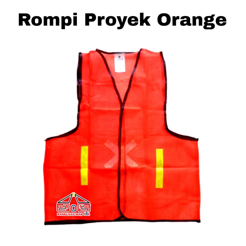 ROMPI PROYEK ORANYE JARING -Rompi Jaring Safety- Rompi Proyek-rompi proyek kerja