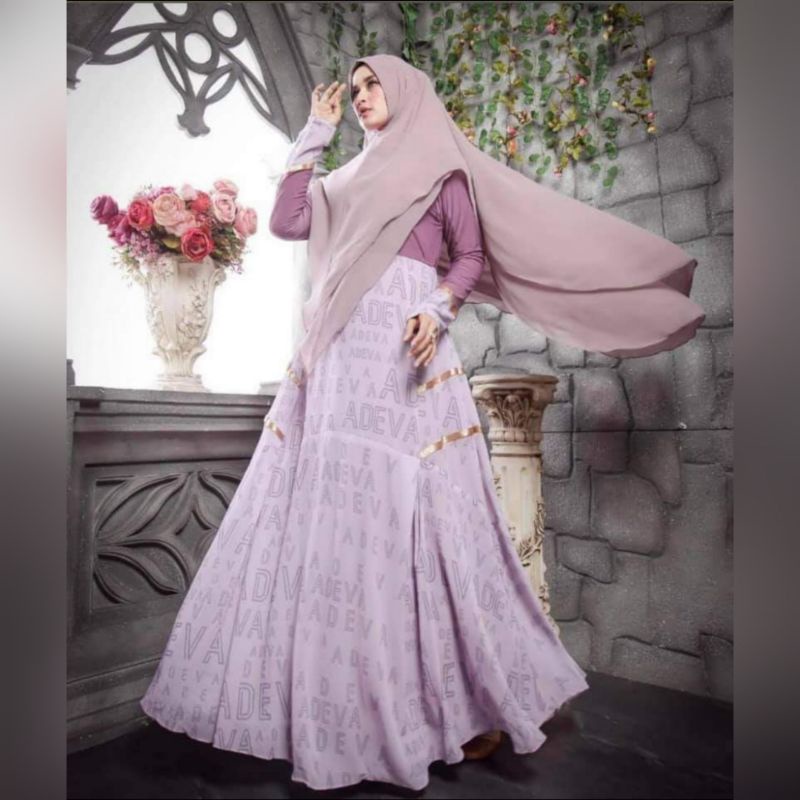 Gamis Adevaa syari lilac