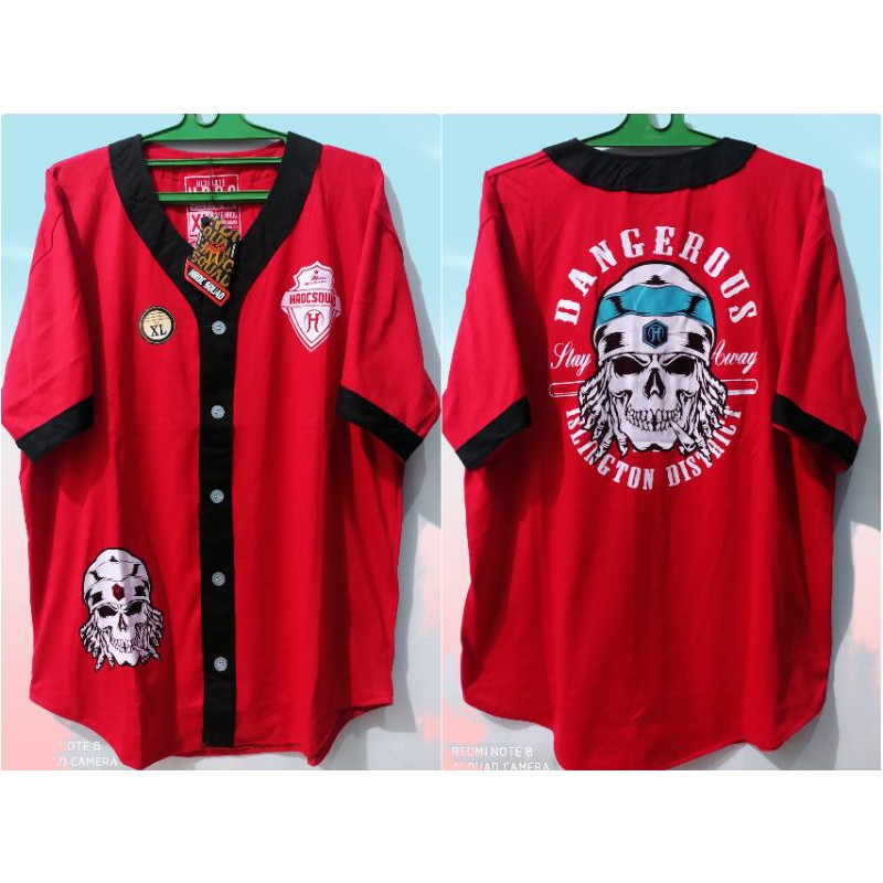 Jersey basebal baju distro pria wanita