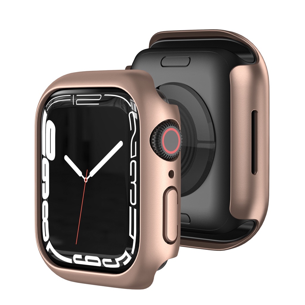 Case Bumper Pelindung Bahan PC Keras 45mm Untuk Apple Watch Seri 7 41mm