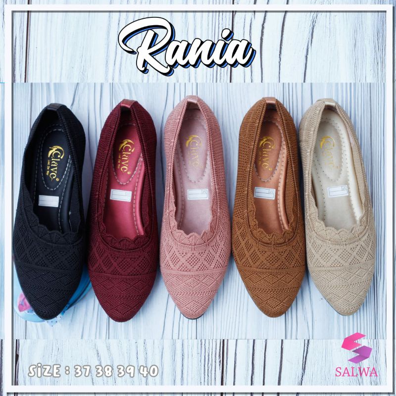 Rania Sepatu Rajut Wanita Balet Rajut Import