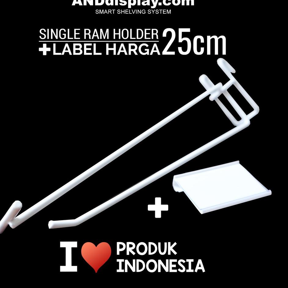 

SINGLE RAM HOLDER 25CM/10PCS + LABEL HARGA 6CM CANTOLAN GANTUNGAN PRICE TAG ✔