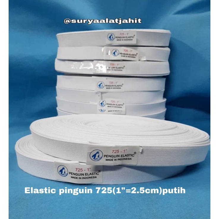 Karet Penguin 1in/2.5cm (725) Putih @36y bagus =rp.63.450/pcs