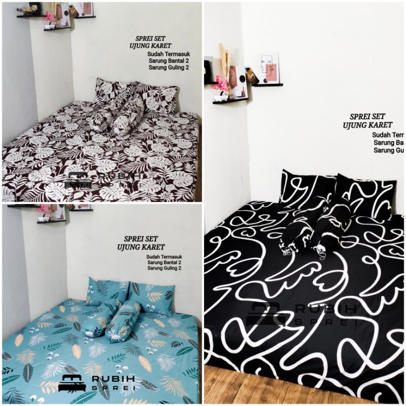 Sprei Homemade Motif Daun 120 160 180