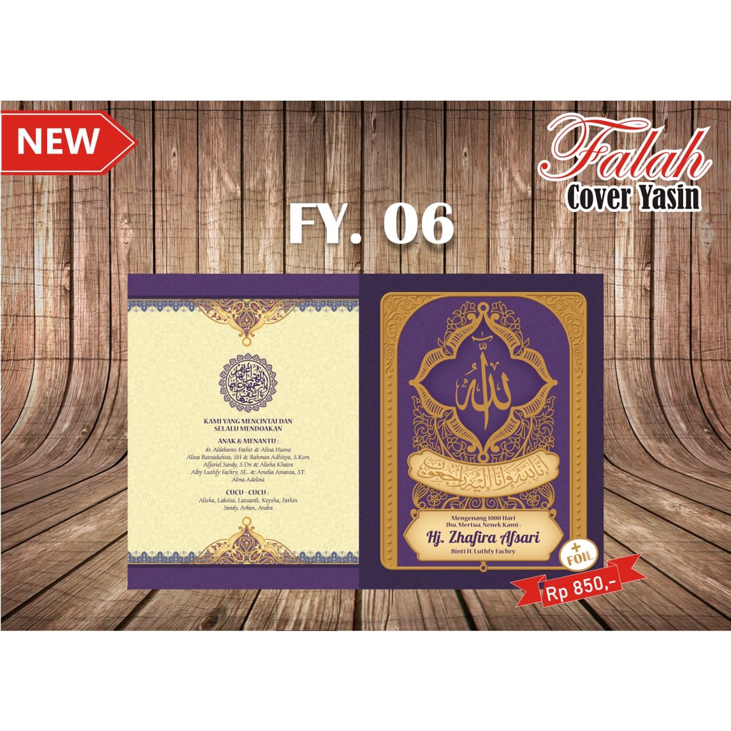

Cover Buku Yasin Falah FY 06 Harga Termurah