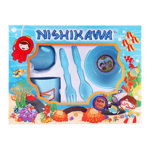 Nishikawa Feeding Set / Tempat Makan - Gift Set - Tempat Makan Bayi Set Ns 8303