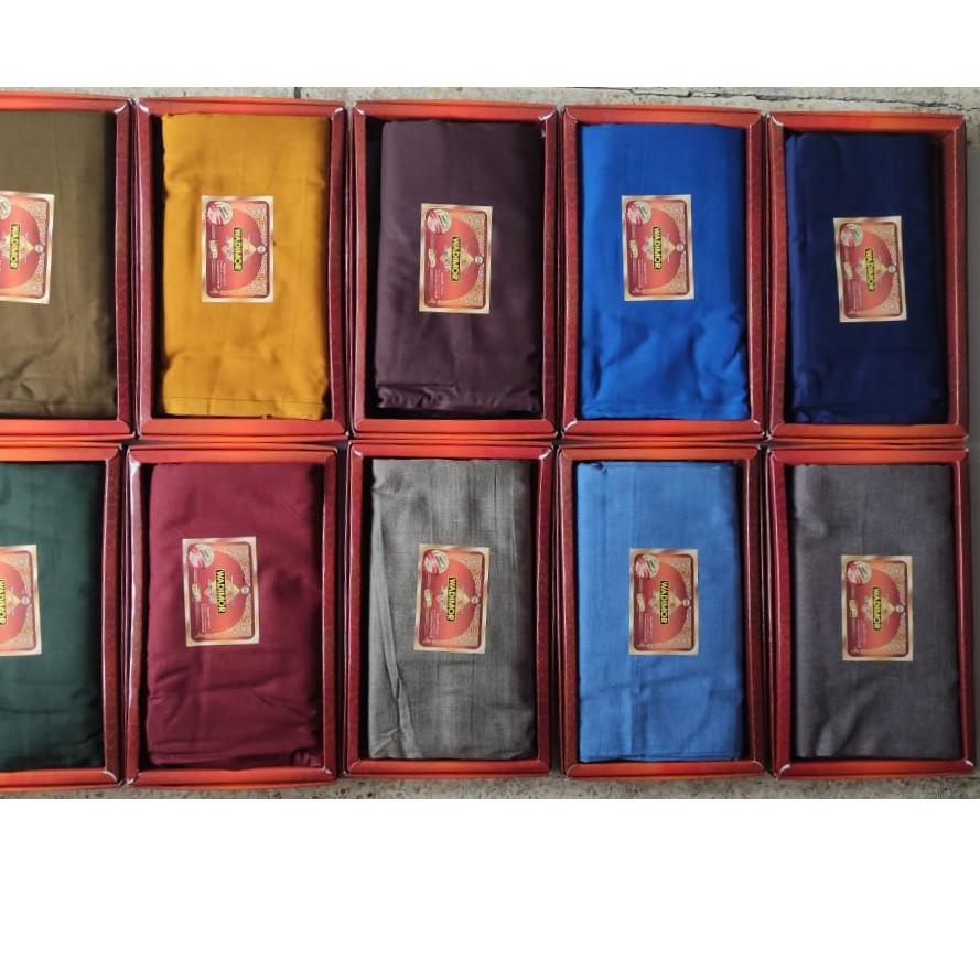 KEJAR PROMO LR093 Sarung Wadimor Warna Polos TANPA TUMPAL (hijau, biru, merah, coklat, golden, abu