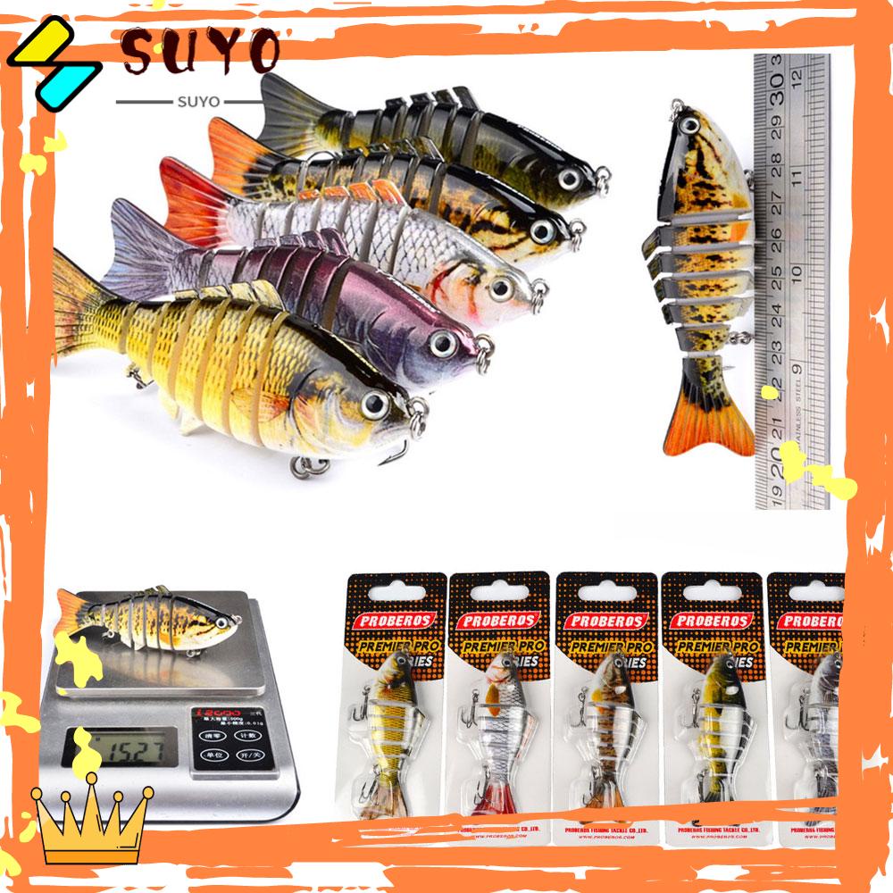 Suyo Umpan Pancing Bentuk Ikan Bionik Multi Bagian Bahan Plastik