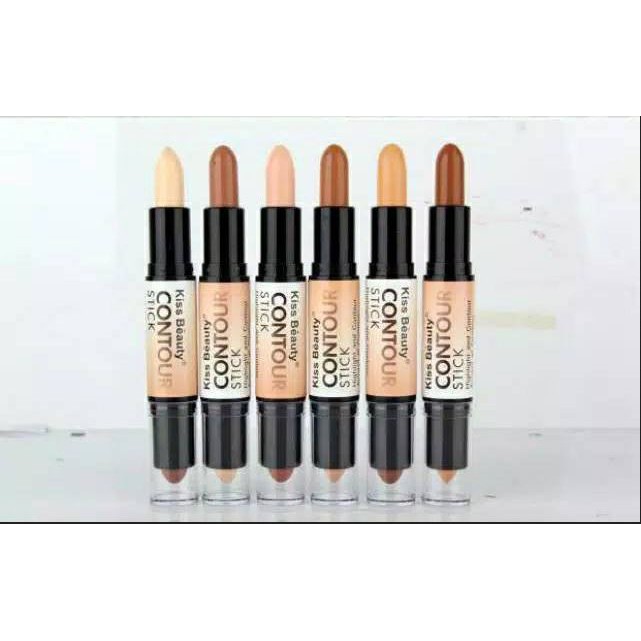 [ECER] CONTOUR + HIGHLIGHTER STICK KISS BEAUTY 2in1 NO.58523