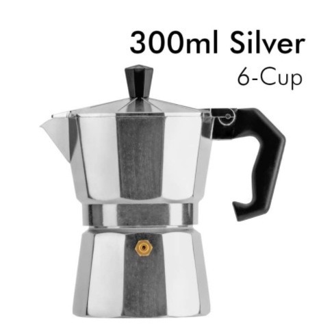 Teko Coffee Kopi Tea Maker Espresso Moka Pot Mesin Kopi Teh 6 Cups 300ML