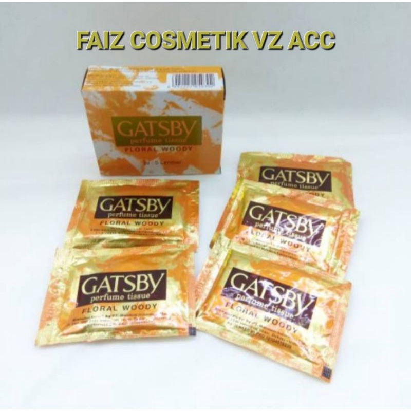 Gatsby Parfume Tissue (1pak isi 5piz) murah