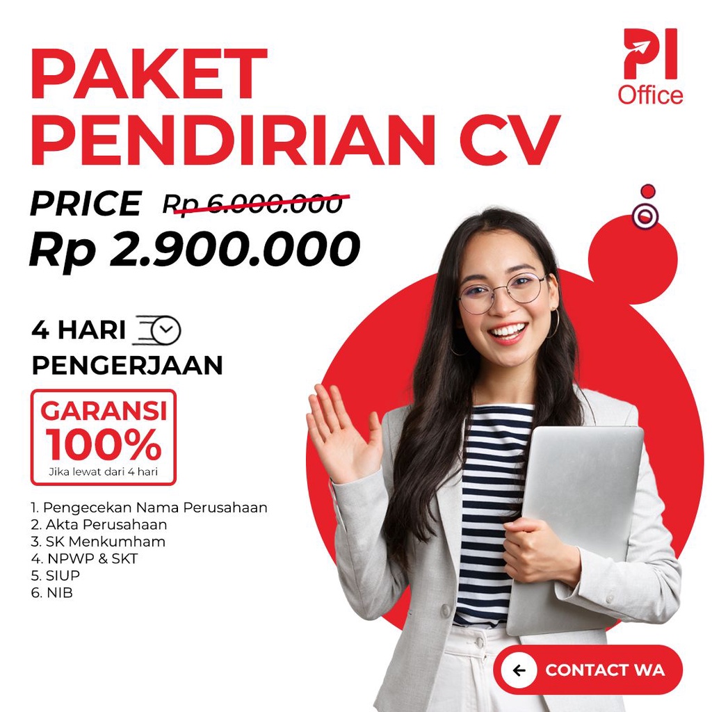 

Legal Usaha Pendirian CV Murah