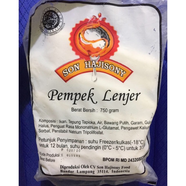

Pempek Lenjer Son HajiSony + Cuko