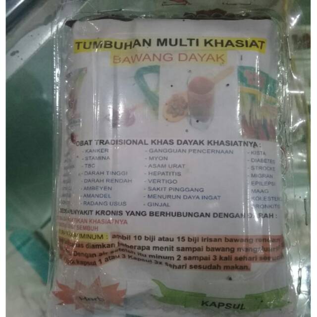 Bawang dayak kering