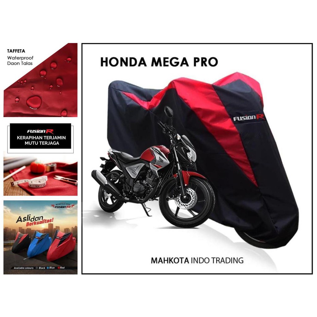 sarung motor mega pro / cover motor honda mega pro waterproof fusion r