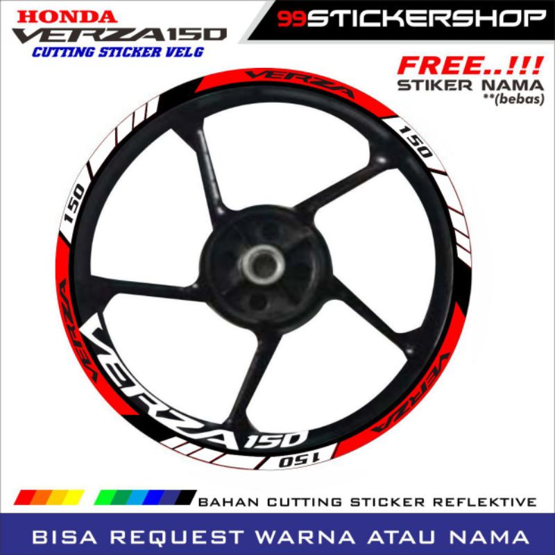 Stiker VELG Motor VERZA 150