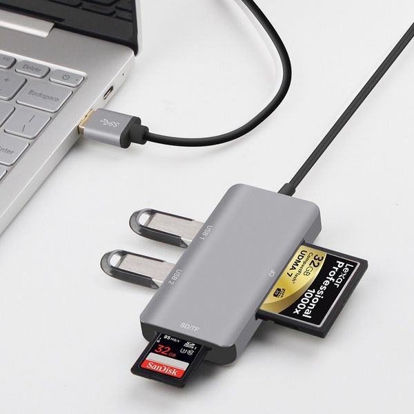 ONTEN OTN-8107 - USB Multifunctional Docking Port and Card Reader - USB HUB Port with Card Reader