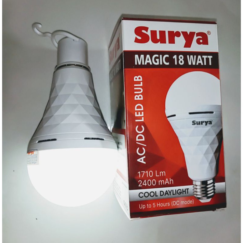 Lampu Emergency LED Surya Magic Sentuh ajaib ACDC 18 Watt TERMURAH