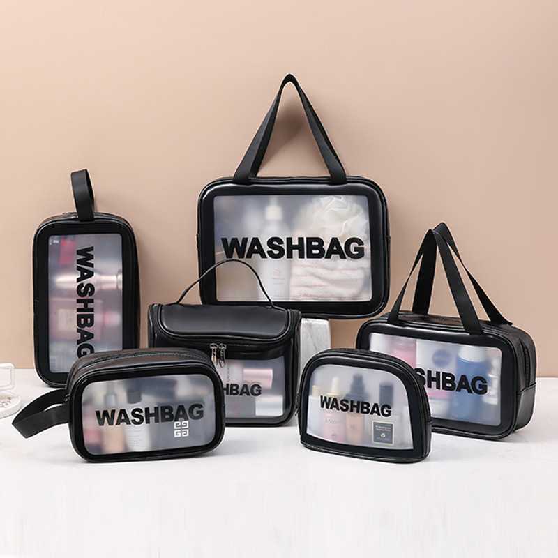 GO! WK641Tas Kosmetik Transparant washbag Pouch Travel Make Up Bag Organizer Waterproof cosmetik