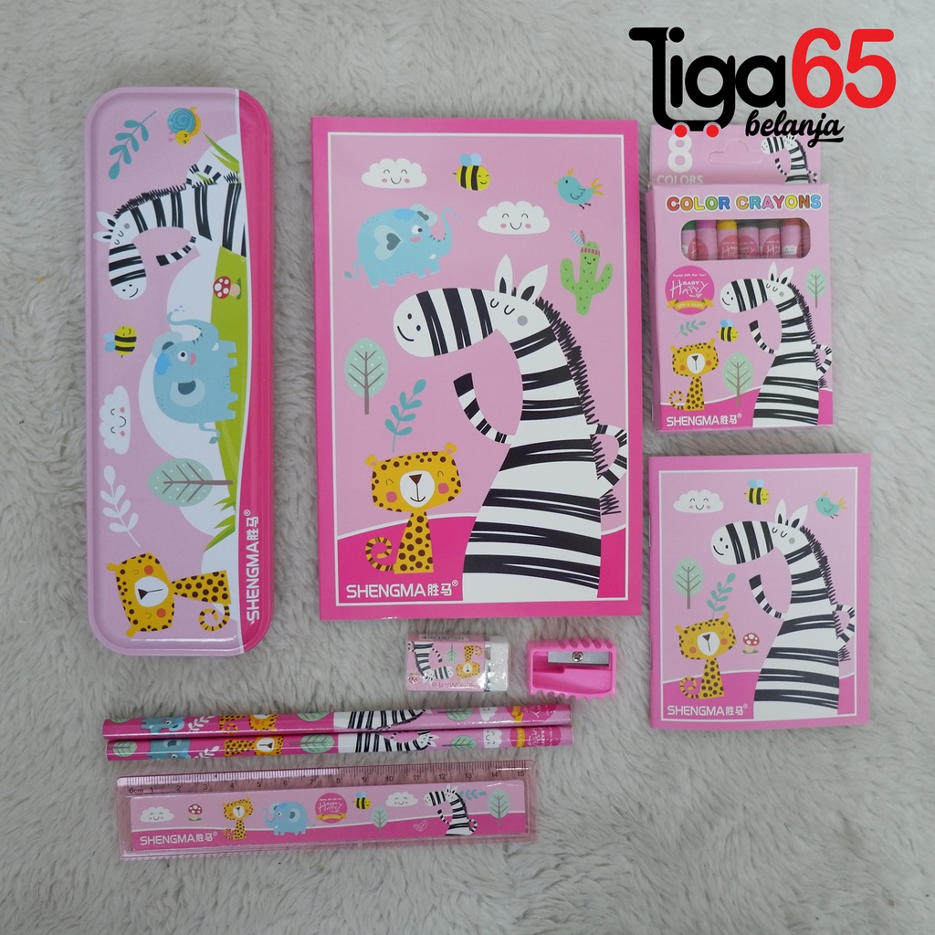 365 STATIONERY SET #41175 Buku &amp; Alat Tulis Anak / Karakter Fancy Gambar Lucu