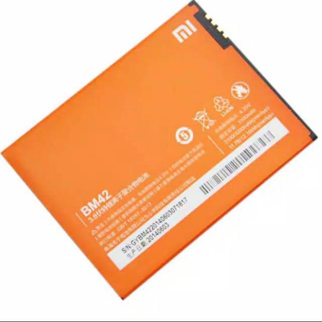 BATERAI BATTERY BATRE REDMI NOTE 1 BM42