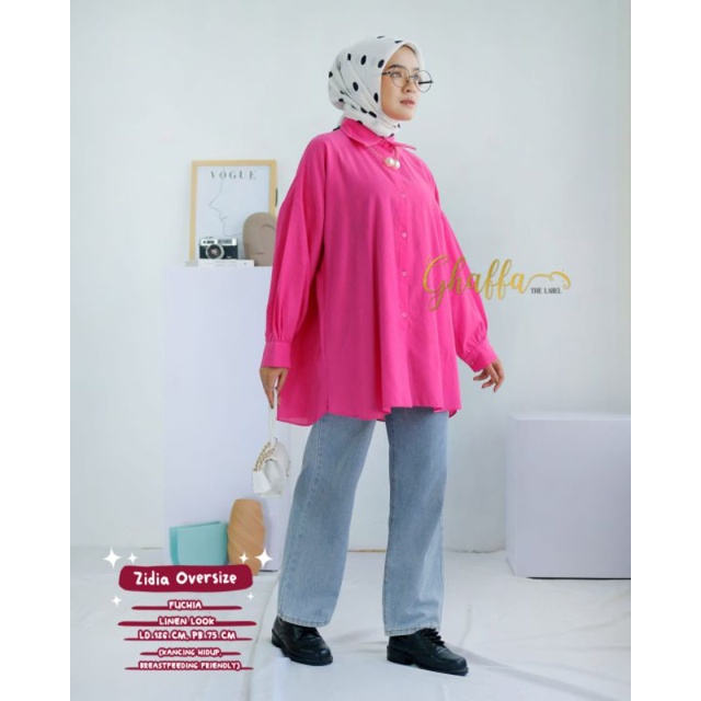 Blouse oversize muslimah / Zidia oversize by ghaffa the label / Oversize muslimah polos