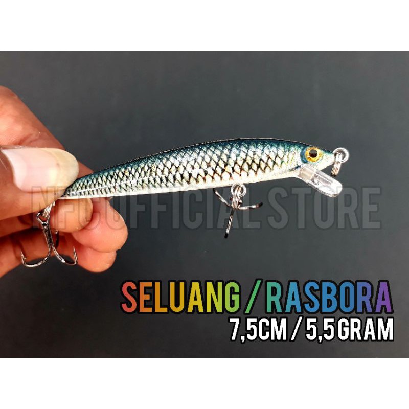 Lure minnow seluang / rasbora 7,5cm/5,5gram, Warna original KILLER,Rekomended for Ultralight Casting