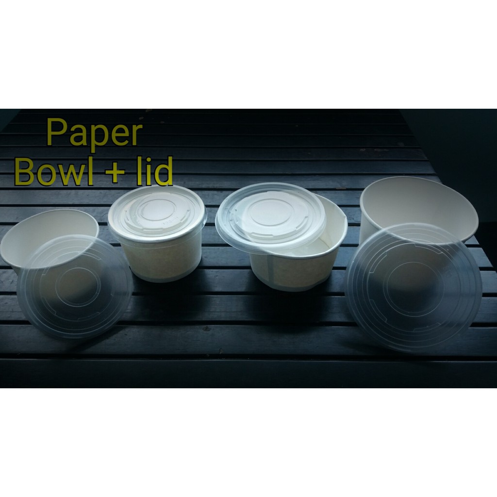 Mangkok Kertas Paper Bowl ( Rice Bowl ) 360ml