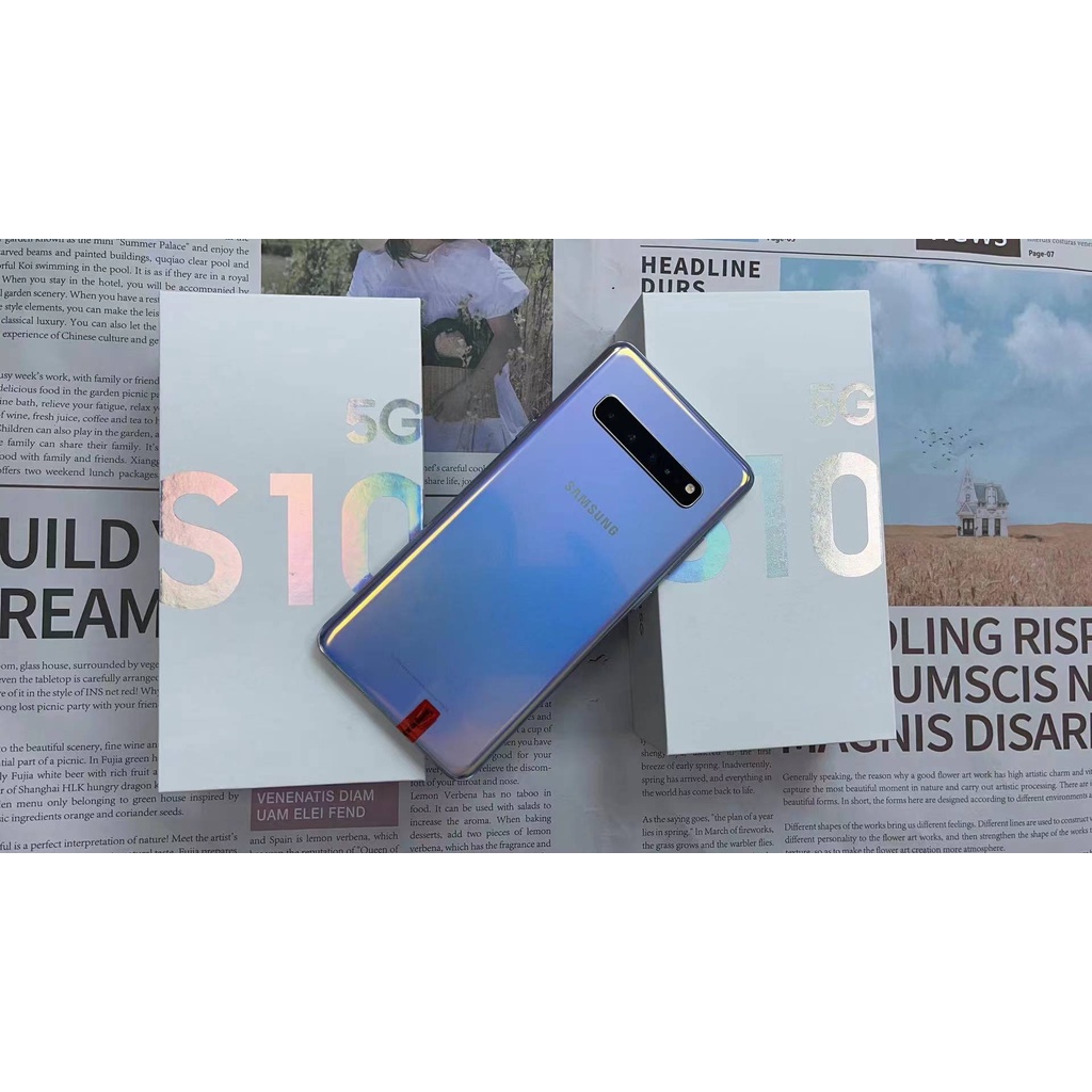 Samsung Galaxy S10 5G Second 5G Handphone 5G S10 Bekas Original Mulus HP 5G-Putih