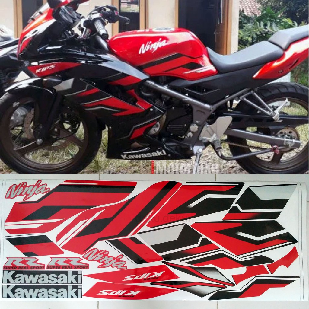 Sticker Striping Ninja Rr New 2015 Merah Tahan Vernis COD Shopee Indonesia