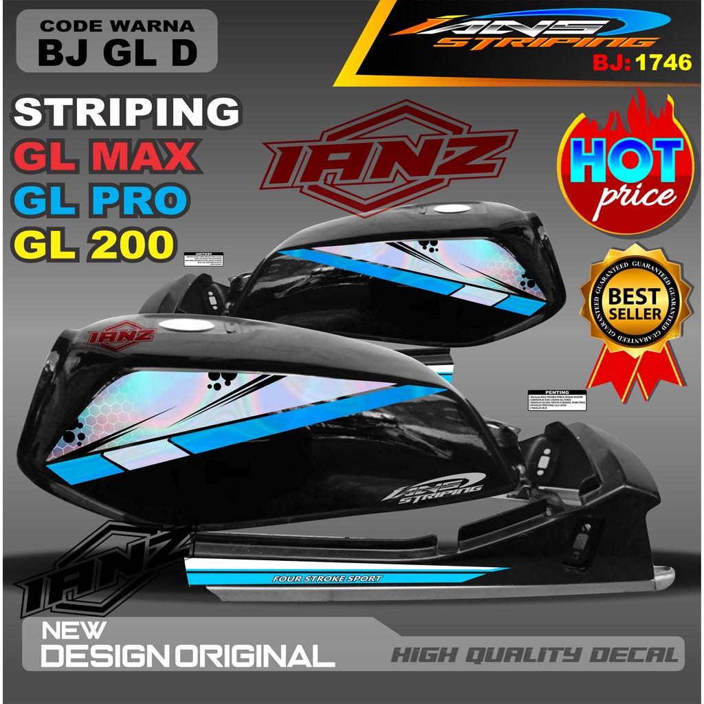 STRIPING GL VARIASI HOLOGRAM /  STIKER GL MAX VARIASI HOLOGRAM / STIKER HOLOGRAM