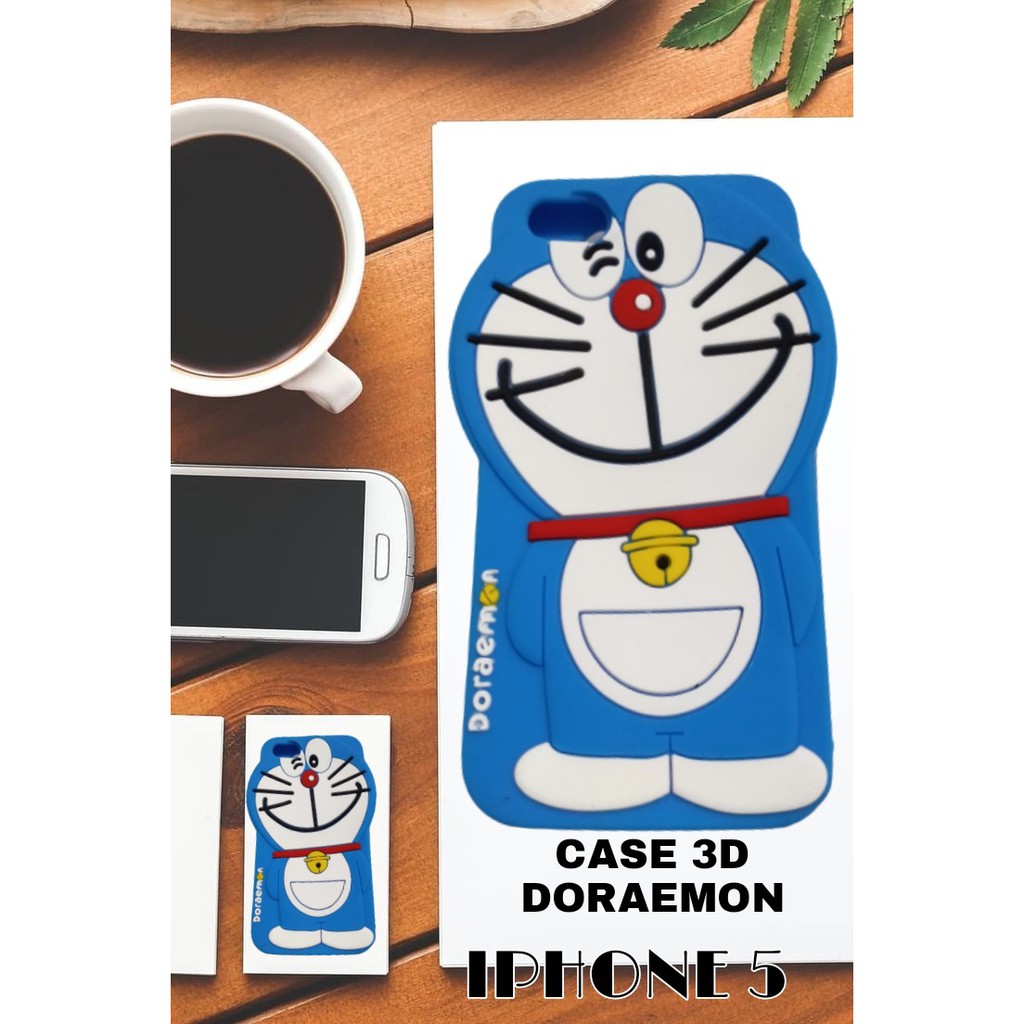 IPHONE 5 CASE 3D BONEKA DORAEMON/BUMPER CASE DORAEMON