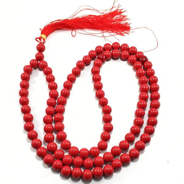 TASBIH BATU MARJAN RED CORAL 99BUTIR