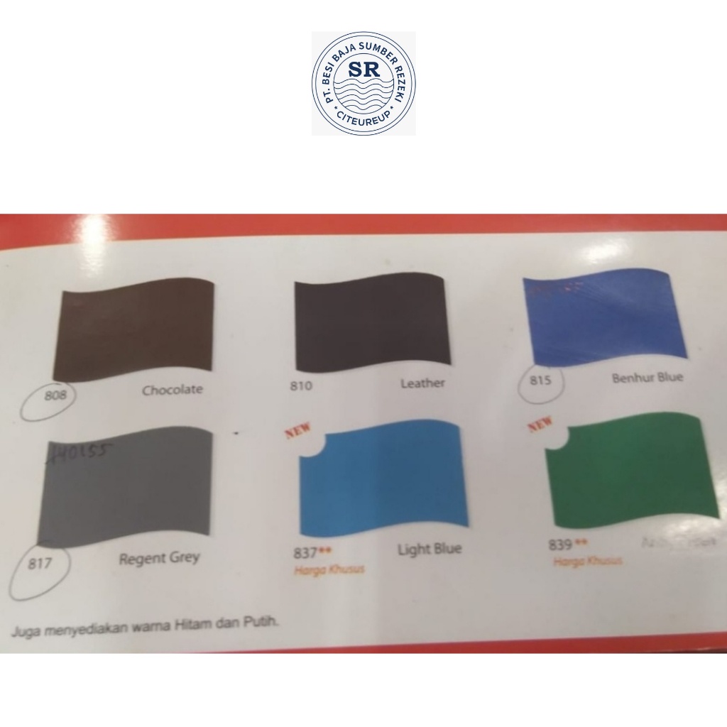 CAT GENTENG ASBES 5 TEX - WARNA STANDARD