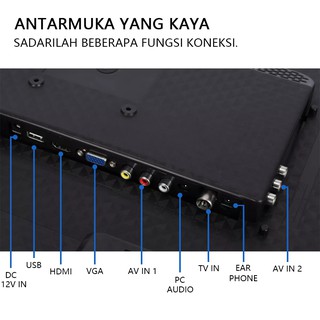 Sivatel TV LED 24 inch HD-Televisi Murah -mendukung USB HDMI VGA AV