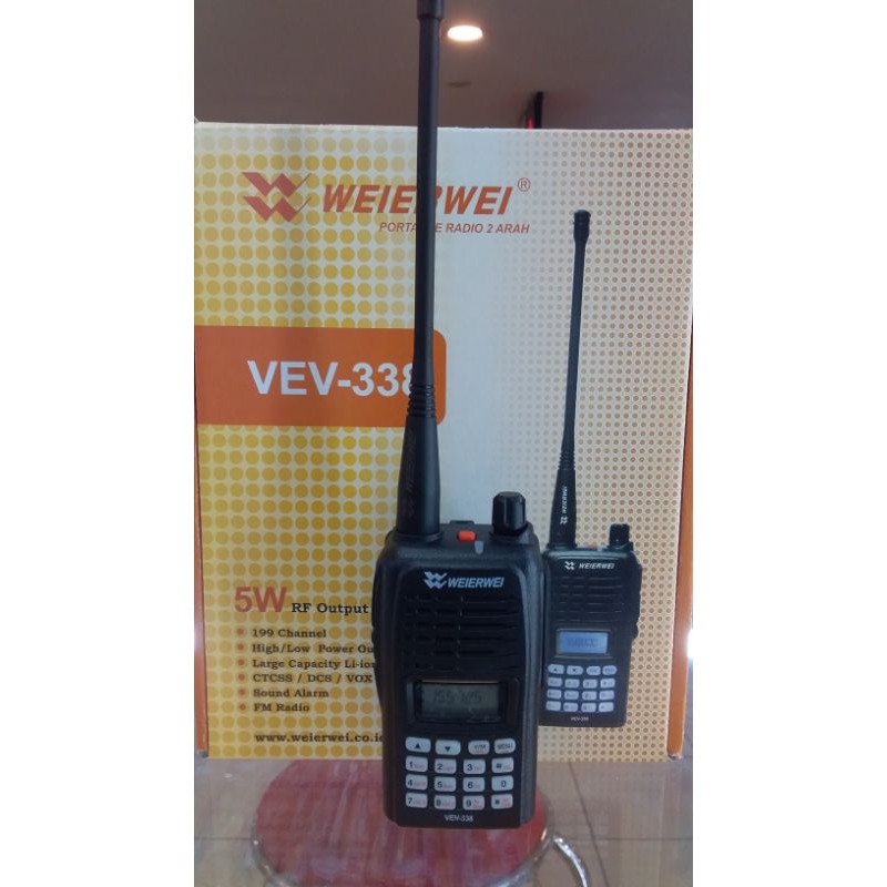 HT weirwei vev 338 uhf 350mhz garansi 1 tahun