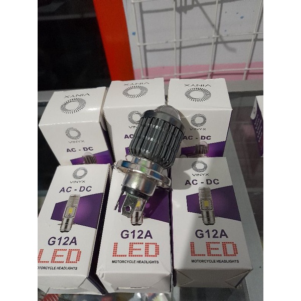Lampu utama led laser H4 buat motor dan mobil 2 Warna