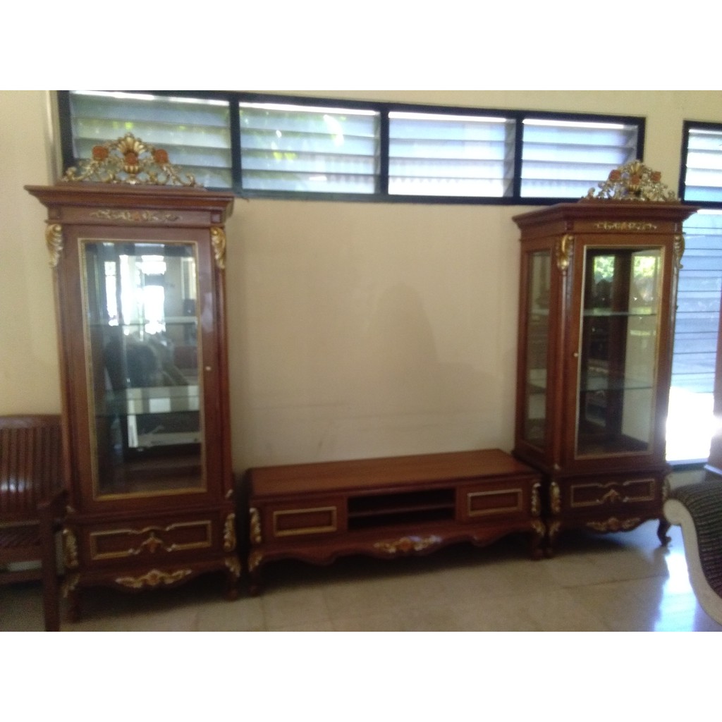TV Set Ukiran Jati Jepara - Buffet - Lemari - Meja TV