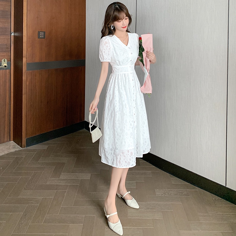 【Rozen】French Retro Midi Dress R087